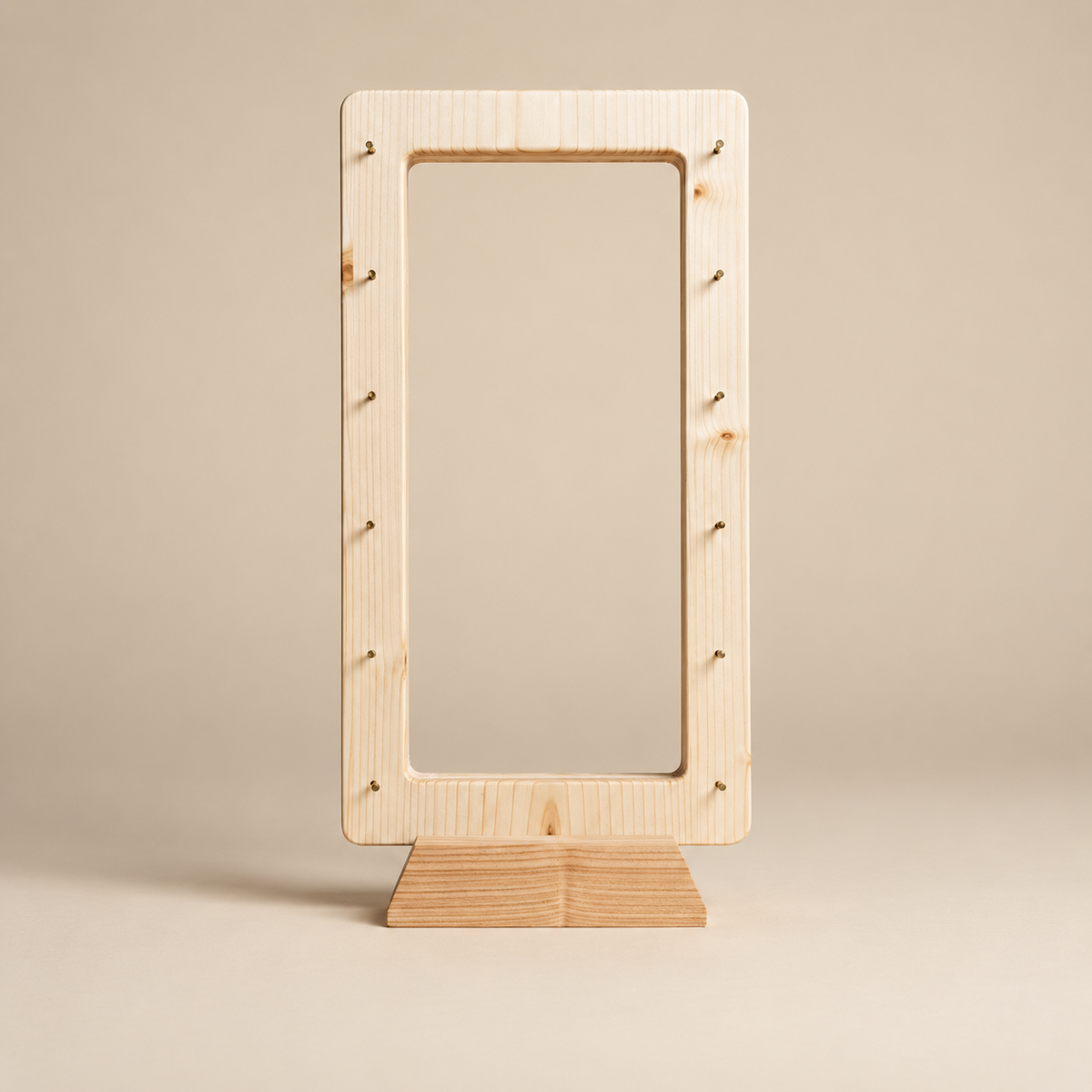 Lampada da tavolo in legno con luce LED integrata