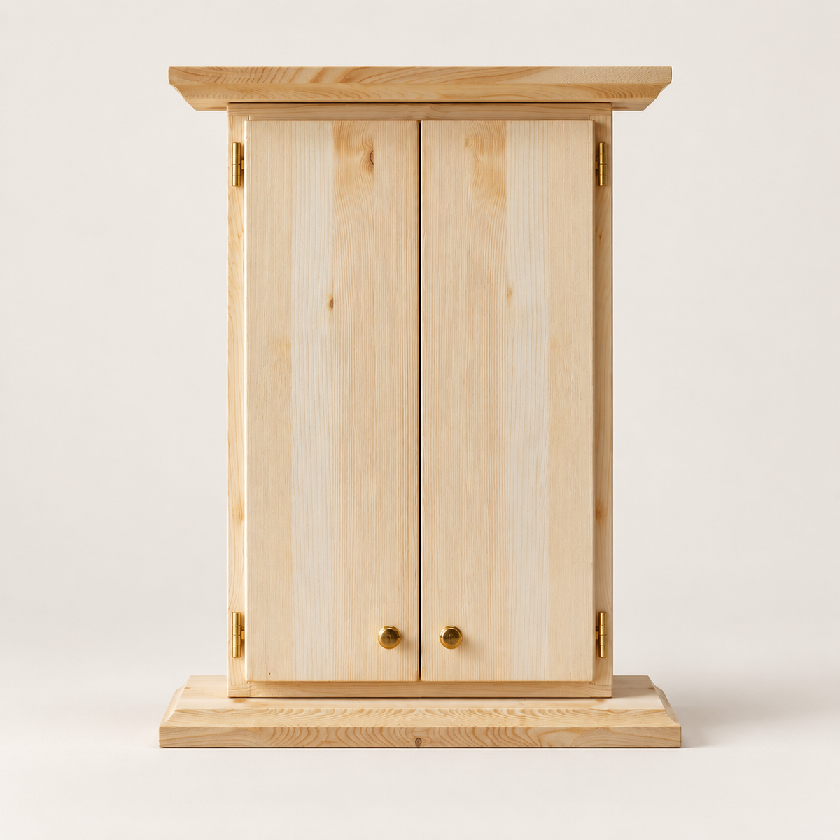Butsudan in legno d’abete | Altare buddista naturale