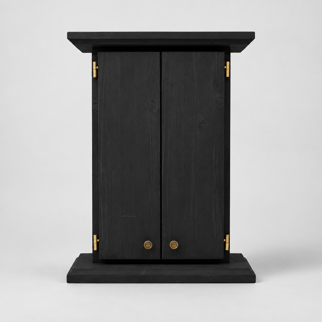 Butsudan - altare buddista in legno (nero)