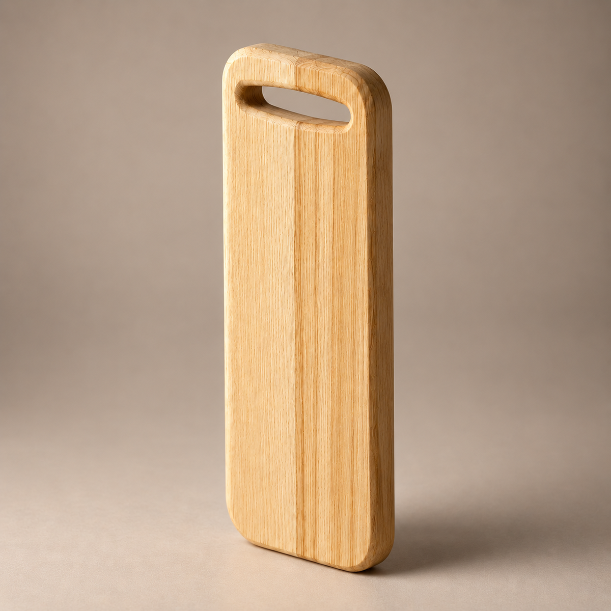 Tagliere rettangolare in frassino con manico – 40 × 14 cm
