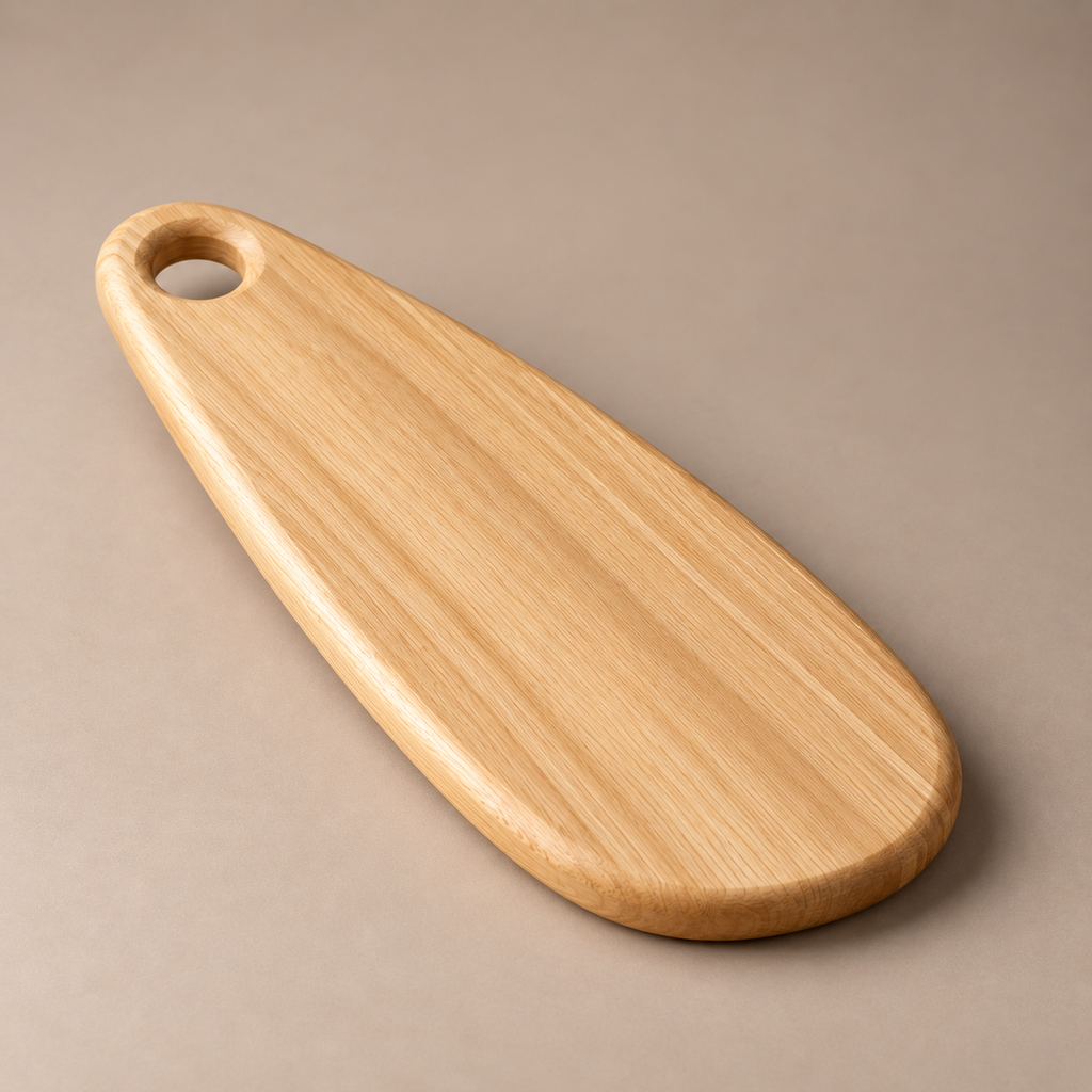 Tagliere ovale in frassino massello – 20 × 50 cm