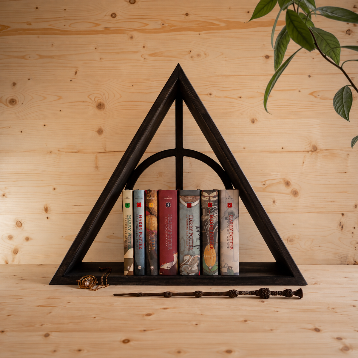 Libreria a Tema Harry Potter – Simbolo dei Doni della Morte