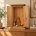 Altare buddista Butsudan per Gohonzon in castagno dell'Etna