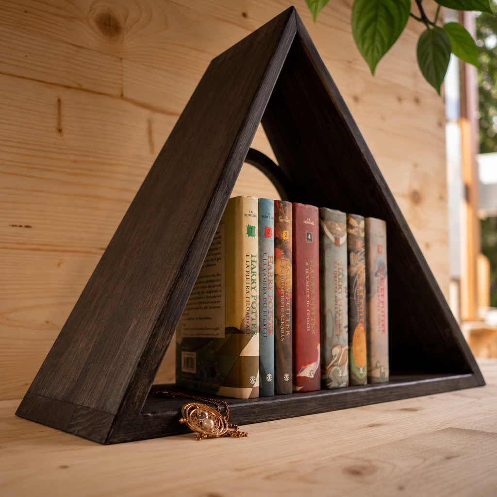 Libreria a Tema Harry Potter – Simbolo dei Doni della Morte