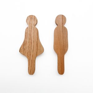Simboli per TOILETTE WC BAGNO in legno