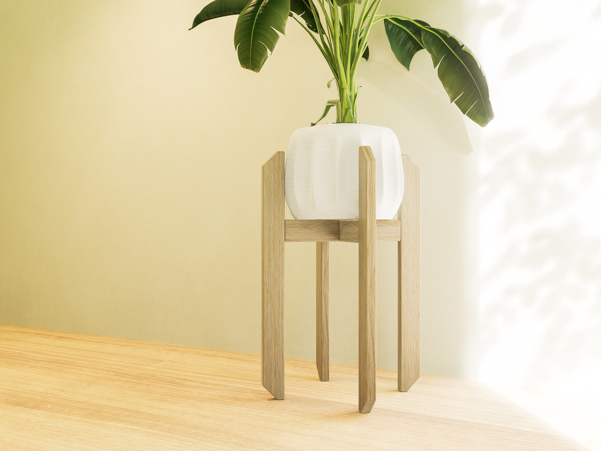 Supporto vaso in legno riciclato